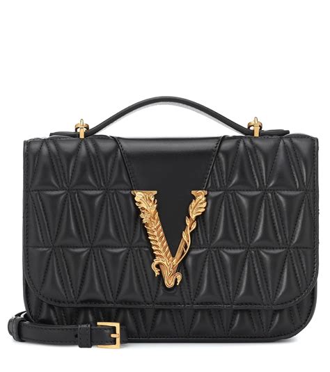 versace purse price|versace black shoulder bag.